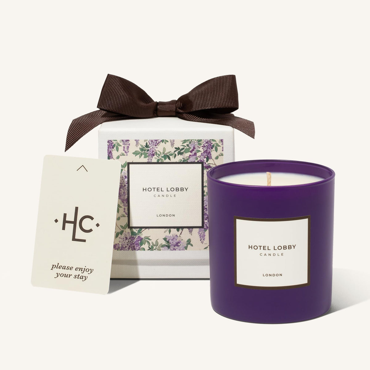 Hotel Lobby Linen Candle – Luxury Hand-Poured 9.75oz 100% Soy Wax with Pink Pepper, Linen, Sandalwood, Iris, and Vetiver – Paraffin-Free, Infused with Essential Oils, 65-Hour Clean Non-Toxic Burn