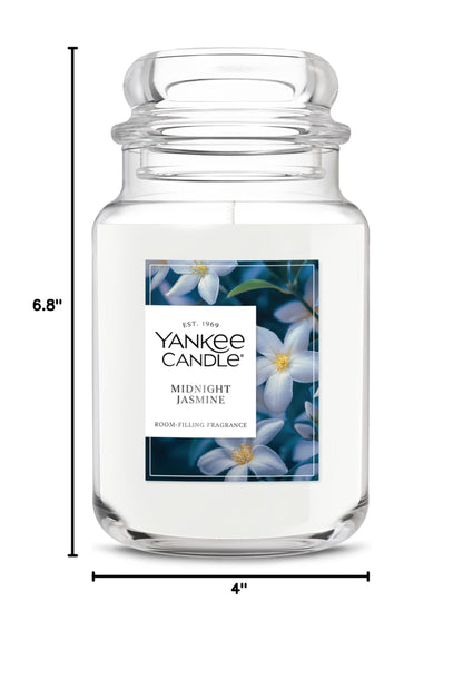 Yankee Candle Dried Lavender & Oak, Scented Candle, 22oz Large Jar with up to 150 Hour Burn Time, Giftable, Birthdays