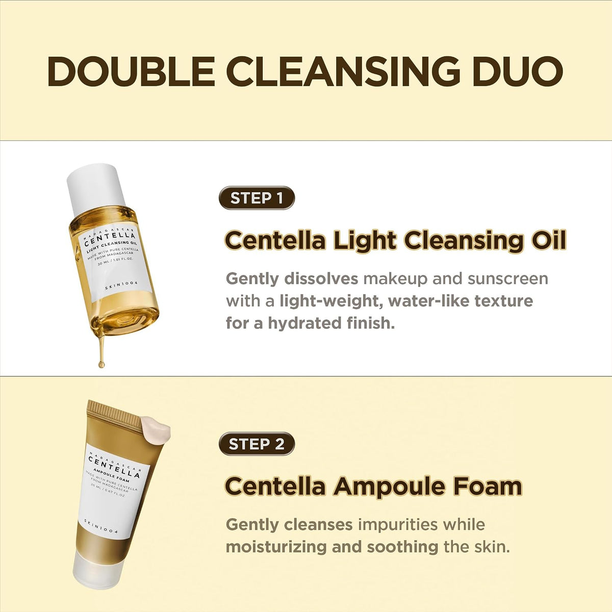 SKIN1004 Centella Travel Kit, Korean Skin Care Set of 5, Travel Size