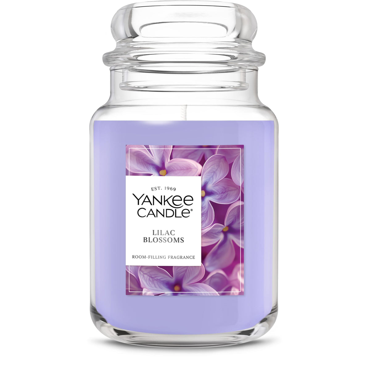 Yankee Candle Dried Lavender & Oak, Scented Candle, 22oz Large Jar with up to 150 Hour Burn Time, Giftable, Birthdays