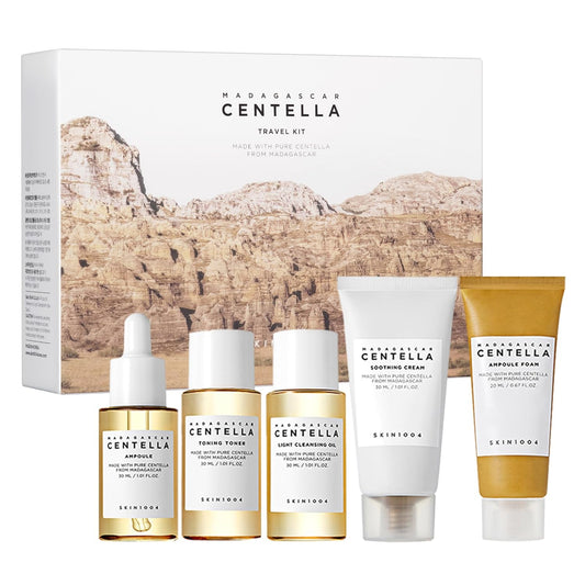 SKIN1004 Centella Travel Kit, Korean Skin Care Set of 5, Travel Size