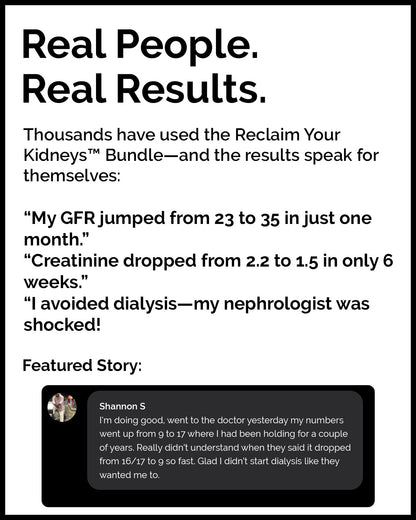 Reclaim Your Kidneys Bundle – Reverse Kidney Disease Naturally (Stages 1-5)