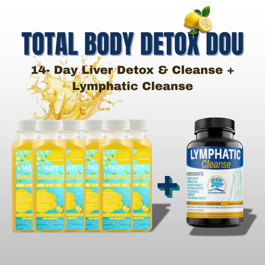 Total Body Detox Duo | Liver Reset + Lymphatic Drainage Cleanse (14-Day Program) Meal plan included
